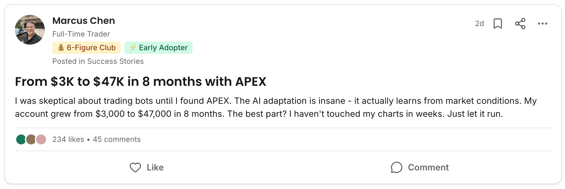 Community testimonial 1