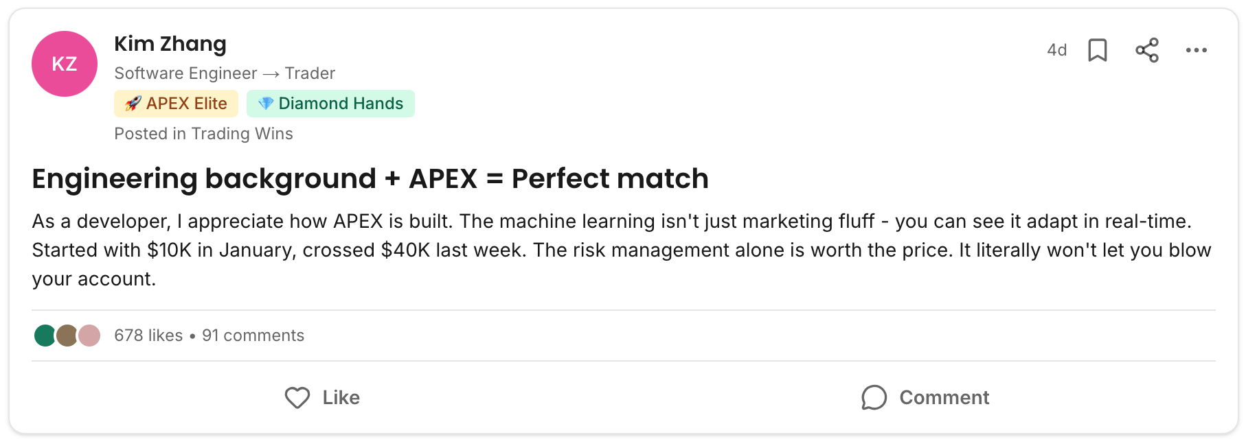 Community testimonial 5